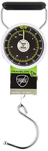 Travelon Stop and Lock Luggage Scale with Tape Measure