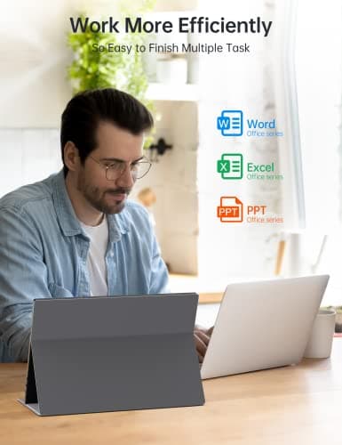 ForHelp 2.5k Portable Monitor 16inch 2560X1600 USB C Laptop Monitor HDMI Computer Display HDR IPS Gaming Screen w/Smart Cover & Dual Speakers for PC Mac Phone Xbox PS5 Switch Laptop 7