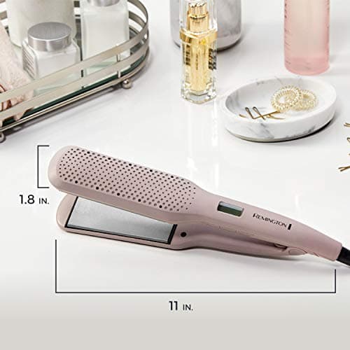 Remington Wet2Straight Hair Straightener / Flat Iron, 450°F Salon High Heat, 1 3/4" Inch plates, Mauve 9