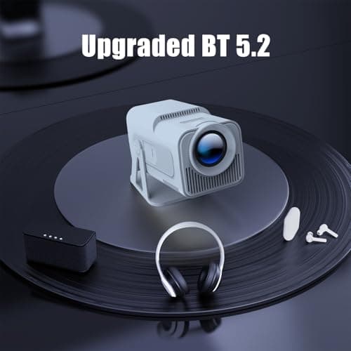 Magcubic Mini Projector with Wifi and Bluetooth, Built-in Apps, Portable Smart 1080P Projector with 4K Support, Auto Keystone, Voice Control, HY320 NTV 5