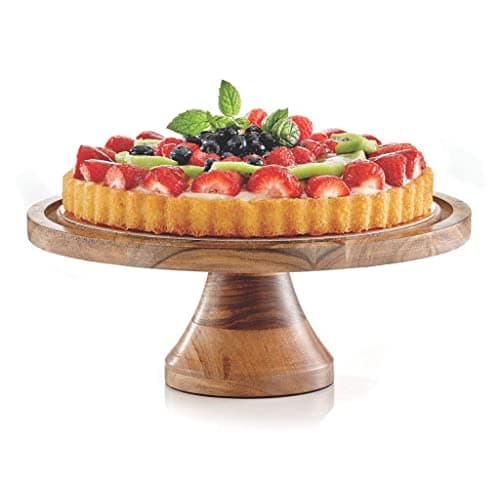 Royalty Art 4-in-1 Cake Stand with Dome, Cheese Board, Covered Platter, and Serving Tray for Pastries, Pies, Appetizers, and Holiday Treats, Decorative Kitchen Server and Display 9