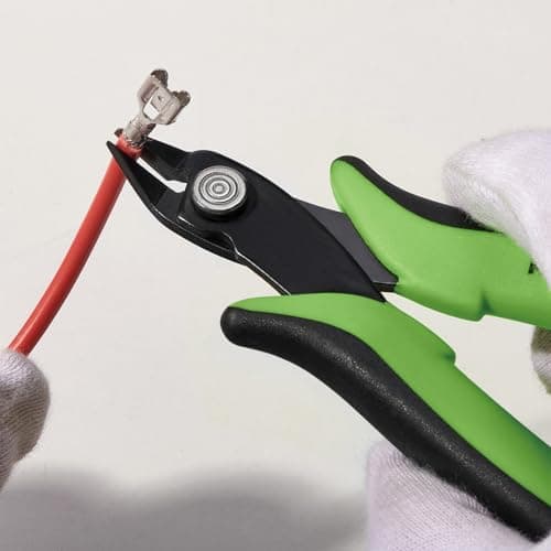 KATA Micro Flush Cutters, 5-inch Precision Wire Cutter, Anti-Slip Side Cutting Pliers for Electronics, Zip Ties, Copper Wire 7