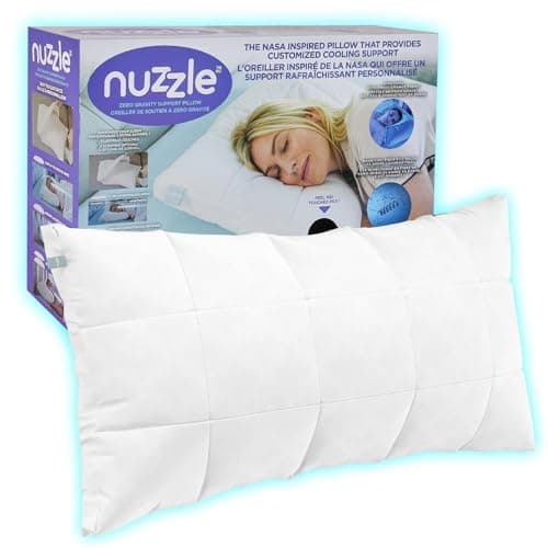 Nuzzle Cooling Adjustable Pillow Queen Size for Side Sleepers, Luxury Bed Pillow Hotel Collection - Best Adjust Height Soft Firm Pillow for Back, Stomach or Side Sleepers
