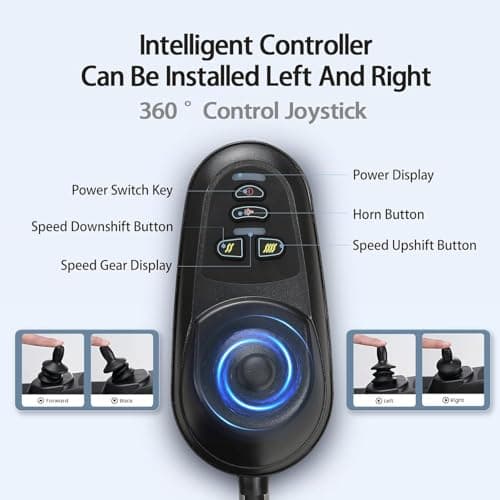 YIHAO Lightweight Foldable Electric Wheelchair - Only 36 lbs, FAA Approved, All-Terrain Power Wheelchair for Adults, 220 lbs Capacity, Ideal for Travel & Indoor/Outdoor Use 6