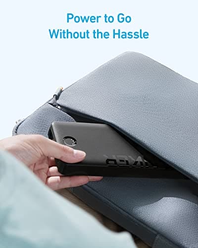 Anker Portable Charger, 20,000mAh Power Bank, Battery Pack with 1 USB-A and 1 USB-C Ports, 15W Max Charging for iPhone 16/15/14/13/12 Series, Samsung Galaxy, and More (Black) 6
