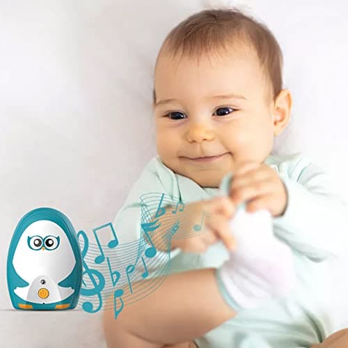 TIMEFLYS Audio Baby Monitor OL Portable, Talk Back Intercom, Long Range up to 1000 ft, Temperature Monitoring and Warning, Lullabies, Vibration, LCD Display, 2 Cables 2 Sets of Rechargeable Battery 8