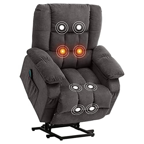BOSMILLER Power Lift Recliner Chair Recliners for Elderly with Heat and Massage Recliner Chair for Living Room with Infinite Position and Side Pocket,USB Charge Port 8