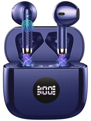 Jxrev Wireless Earbuds, Bluetooth Earbuds, Bluetooth Headphones Stereo Bass in Ear Noise Cancelling Mic