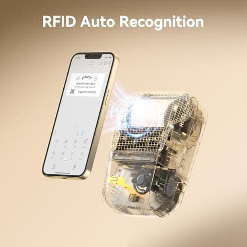 NIIMBOT B1 Barcode Label Maker, Bluetooth Thermal Label Printer, Portable Sticker Maker for Home Organization, Mailing, Bakery,Grocery, Small Business, Compatible with Phone Computer,Sky Grey 5