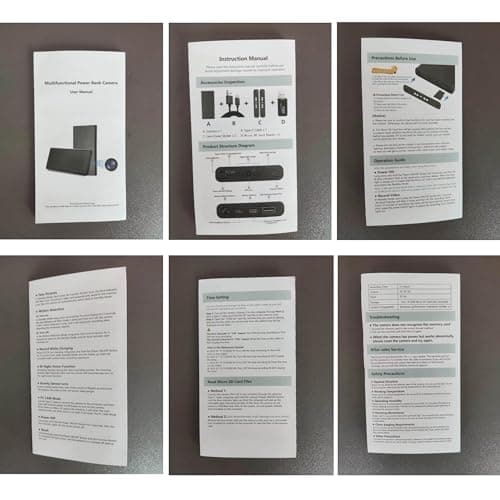 KUIYIXUE Hidden Camera - Spy Camera - Mini Camera - 10000 mAh HD 1080P- Portable Mobile Power Supply Camera - Secret Camera - Evidence-Collecting Camera-Small Camera-Nanny camera-55 Hours of Record 9