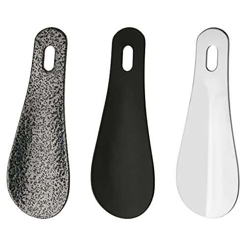 Cosmos Mini Shoe Horn Set of 3 Stainless Steel Metal Shoehorn Shoespooner 4 Inch Portable Shoe Schlipp Travel Shoe Spoon Aid Shoe Helper for Men, Women and Seniors