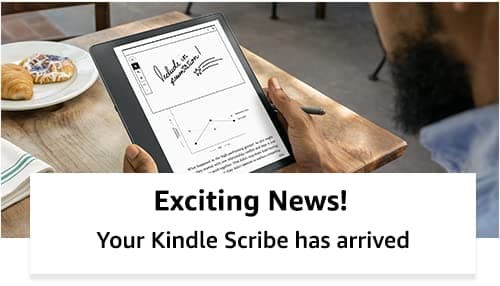 Amazon Kindle Scribe (32 GB) - 10.2” 300 ppi Paperwhite display, a Kindle and a notebook all in one, convert notes to text and share, includes Premium Pen 8