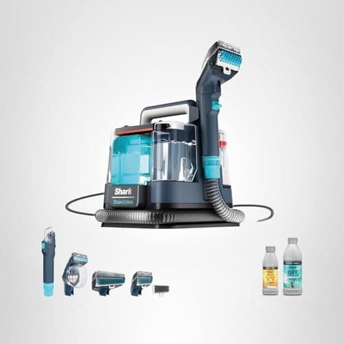 Shark StainStriker Portable Carpet and Upholstery Cleaner - Spot, Stain, & Odor Eliminator - Carpet, Area Rug, Couch, Upholstery and More, Navy, PX204 9