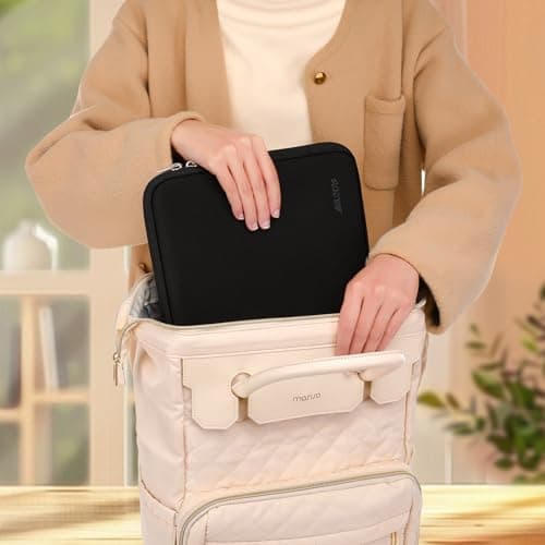 MOSISO Laptop Case 13.3 inch, 13-13.3 inch Laptop Sleeve Bag Compatible with MacBook Air/Pro 13/Pro 14 M5 M4 M3 M2 M1, HP Dell ASUS Lenovo, Neoprene Computer Sleeve Bag with Small Case, Black 6