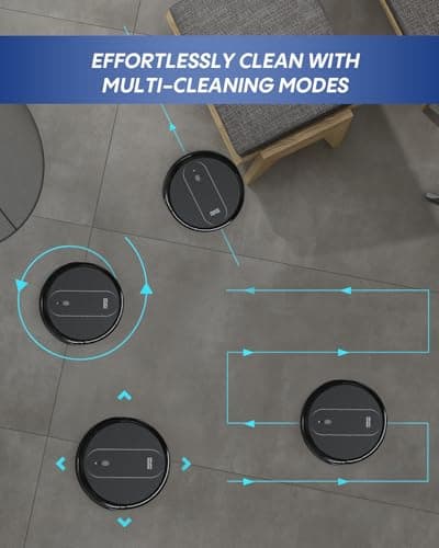 Robot Vacuum and Mop: 2-in-1 Vacuum Robot 4000Pa Strong Suction & Alexa/APP Control & Central Brush & Self-Charging, Schedule Robot Vacuum Cleaner for Pet Hair, Hard Floor, Carpet 6