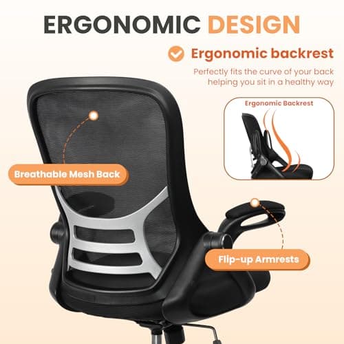 HYLONE Drafting Chair Adjustable, Tall Office Chair Lumbar Support Ergonomic Standing Desk Chair Heavy Duty Tall Drafting Stool for Artists with Footrest Home Office Drafting Stool 5