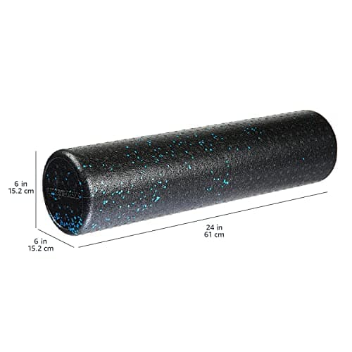 Amazon Basics High Density Foam Roller for Exercise and Recovery, 24 Inches, Blue Speckled 5