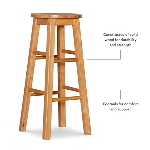 Linon 29-Inch Barstool With Round Seat 6