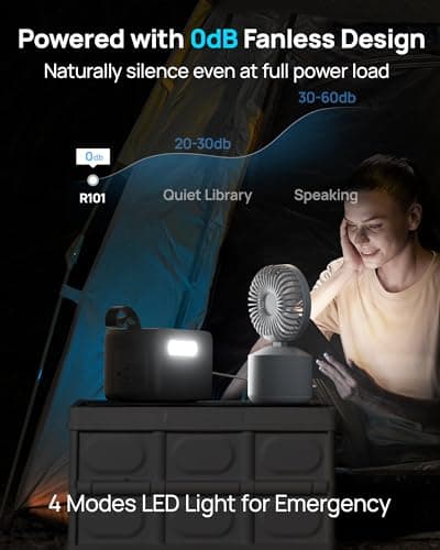 2026 Portable Power Station 28000mAh LiFePO4 Battery, Solar Power Bank with AC Outlet 100W/110V, USB-C PD Two-Way Fast Charging Samll Generator for Laptop, Camping, Home, Office, TSA Approved 6