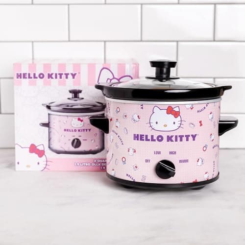Uncanny Brands Hello Kitty 2qt Slow Cooker - Cook With Your Favorite Sanrio Characters 6
