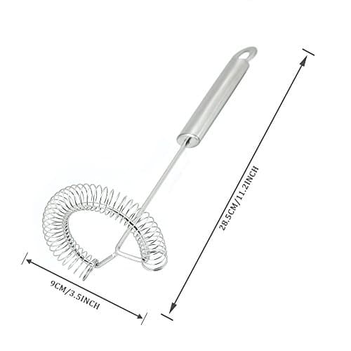 TAFOND Whisk,Spiral Whisks Egg Beater for Blending Mixing Stirring, Non-Stick Stainless Steel Whisk,11.2 inch 6