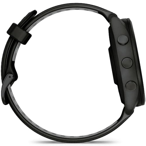 Garmin 010-02810-00 Forerunner 265 GPS Smartwatch Black/Powder Gray Bundle with Deco Essentials Exclusive CPS 26 Month Protection Pack 6