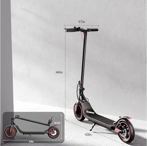 iScooter Electric Scooter for Adults & Teens, 350W Motor, Up to 15 Miles Range, 19 MPH Top Speed, Cruise Control, Dual Braking System, Foldable E-Scooter for Commuting & Campus Use 9