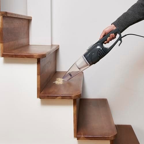 Amazon Basics 2-in-1 Corded Stick Vacuum Cleaner, Converts to Handheld, Lightweight (3.9 LBS), with Washable Filter, Crevice Tools, 0.5L Dust Cup, Self-Standing, 19.7-Ft Cord, 300W, Black 6