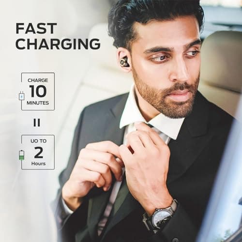 Monster Achieve 100 AirLinks Wireless Earbuds, Earphones in-Ear Built-in Mic Headset 5