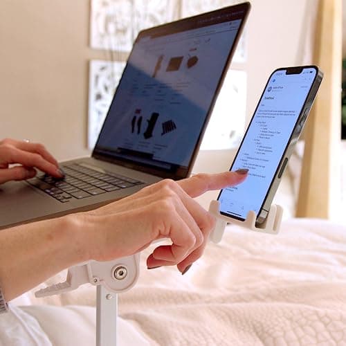 Limitless TotalDesk Portable Workstation and Lap Desk with Adjustable Height & Tilt (White) 8