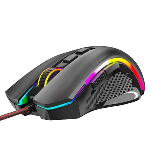 Redragon M602 Gaming Mouse, Ergonomic RGB Gaming Mouse Wired with 7200 Adjustable DPI, 9 Programmable Buttons, Professional Software for Gamer Office [Black] 10