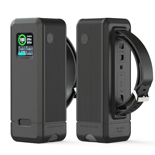 Silicone Case for Anker Prime Power Bank 27,650mAh 250W 1/4-inch nut Hole, TF/SIM Card Storage Reserved Compatible with Anker 250W Prime Power Bank Protective Cover Dustproof Soft with Handle(Black)