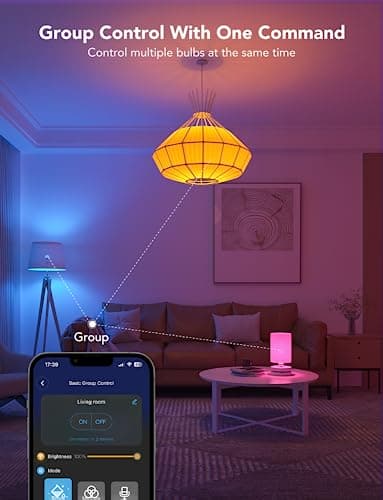 Govee Smart Light Bulbs, 1200 Lumens Dimmable BR30 Bulbs, RGBWW Color Changing Light Bulb, Flood Light Bulbs Work with Alexa, Google Assistant, WiFi & Bluetooth LED Bulbs, Music Sync, 2 Pack 8