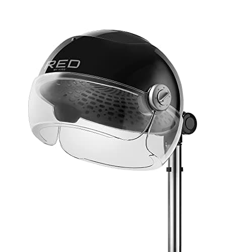 RED by Kiss 3000 Ceramic Stand Hood Dryer with Digital Timer, Adjustable Height, 360° Wheels, 3 Temp Settings, Quick Drying, Comfortable Hood, Ideal for Home & Salon Use 7