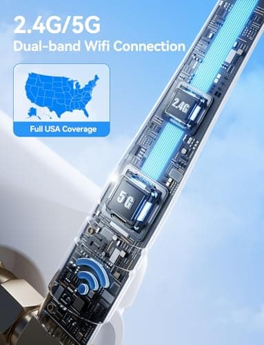 FOSCAM 4K 8MP Security Cameras Wireless Outdoor, 5GHz&2.4GHz WiFi Surveillance Camera for Home Security Outside, 120° FoV, 20x Digital Zoom, AI Detect Human/Vehicle, 66FT Color Night Vision, IP66 5