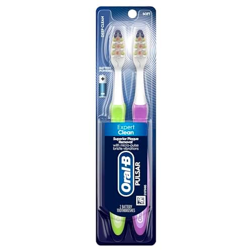 Oral-B Pro-Health Pulsar Battery Toothbrush, Soft, Blue , 2 Count (Pack of 1) 8