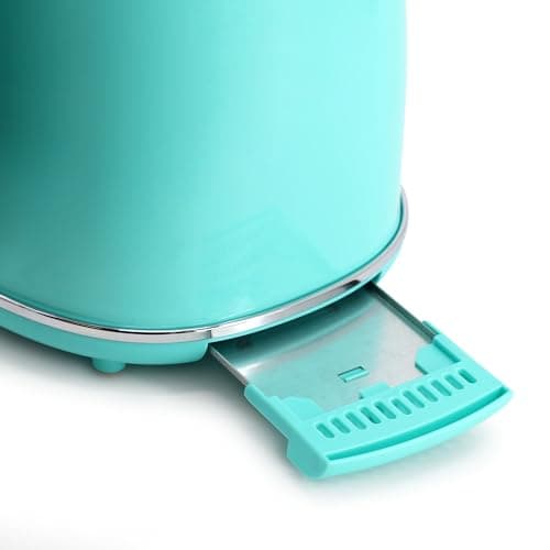 MegaChef 1.7 Quart Electric Tea Kettle and 2 Slice Toaster Combo (Turquoise) 6