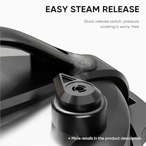 NEWBULIG 8 Quart Electric Pressure Cooker, Stainless Steel Multi Cooker Pressure, 12-in-1 Slow Cooker for Rice, Meat Stew, Porridge, Multigrain, Steam, Yogurt Maker 7