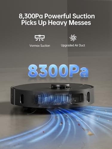 DREAME X30 Ultra Robot Vacuum and Mop Combo, 8300Pa Suction, Mop Extend and Mop Self Cleaning with 140°F Water, Removable & Liftable Mop, Self Refilling, Mop Self Drying, Smart Carpet Cleaning 5