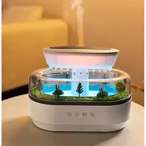 5 in 1 Diffuser Humidifier 250ml, Colorful Light, Raindrop & Natural White Noise, Mini Forest Landscape, Aromatherapy, Natural Sounds. Relaxing Nature Sounds & Sleep Sounds 9