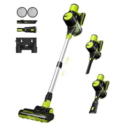 UNINELL HOME Cordless Vacuum Cleaner, 45Kpa 55 Mins Vacuum Cleaners for Home, Vacuum Cleaner Self-Standing, Anti-Tangle Stick Vacuum, Lightweight, Wall Mount Charging Vacuum for Pet Hair,Carpet,Floor