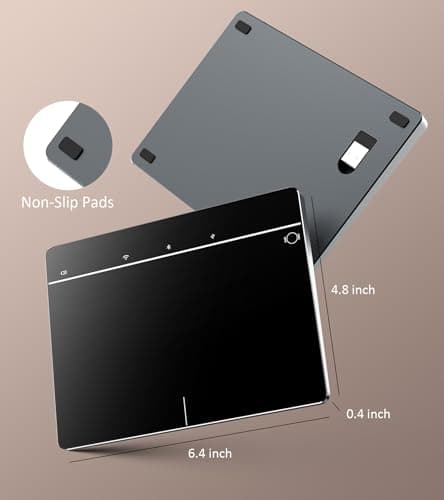 Wireless Bluetooth Trackpad for Windows 10 & 11, 3-in-1 Connectivity Modes, High Precision Control, Portable Multi-Touch Gestures touchpad for PC & Laptop (Black) 6