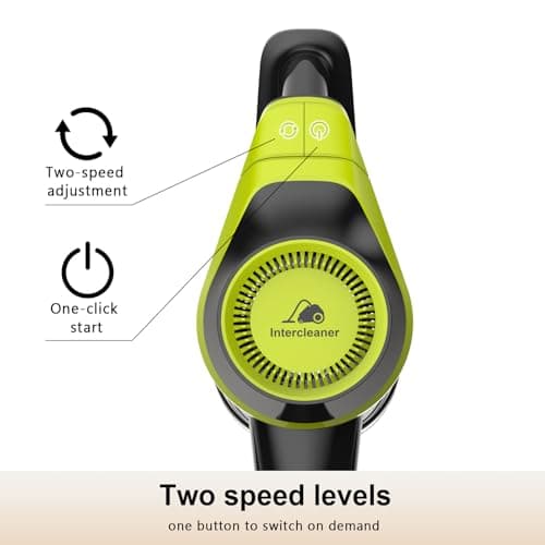 Intercleaner 23Ft Corded Vacuum Cleaner,20KPa Powerful Suction 2 Operation Mode Stick,19''-30'' Adjustable Tube 8-in-1 Handheld Vac for Hard Floors Carpets Pet Hair,Wall Mount Storage 8