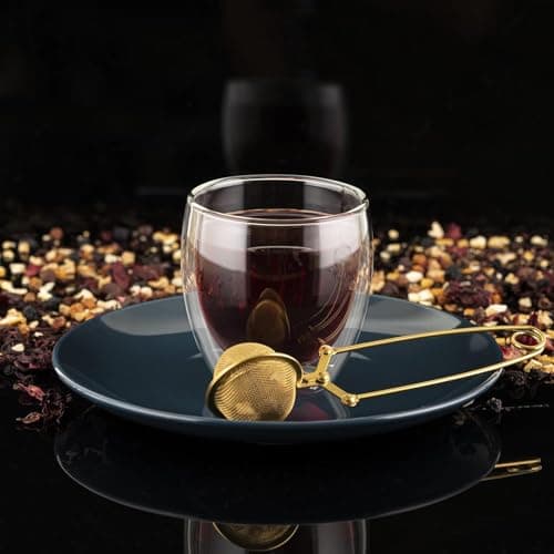 Snap Ball Tea Strainer 3 Pack Tea Infuser with Handle Tea Mesh Infuser Snap Ball Strainer Steep Loose Leaf Tea Infuser Fine Mesh Ball Tea Filter Strainer for Spices and Seasonings 9