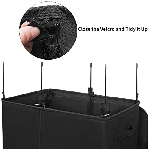 WOWLIVE 154L Double Laundry Hamper with Lid and Removable Laundry Bags, Large Dirty Clothes Hamper 2 section Collapsible Laundry Basket Dorm Room Storage for Bedroom, Bathroom, College, Black 7