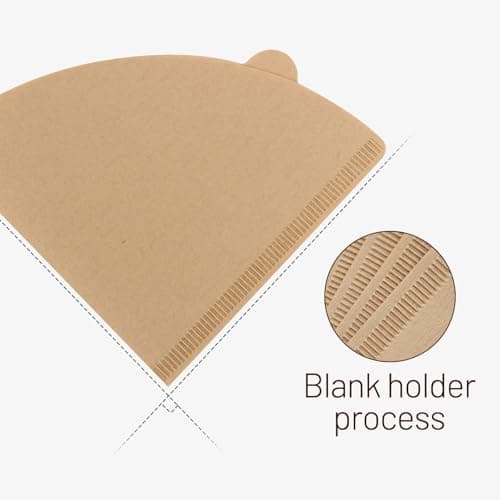 Clinuse Cone Coffee Filters #2, 200 Count Unbleached Size 02 Coffee Filter, Disposable Natural Paper Filters 2-4 Cup, 02 Cone Filters for Pour Over and Drip Coffee Maker 8