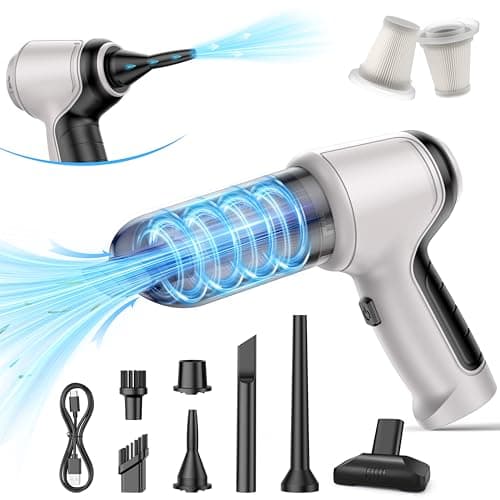 IHE Car Vacuum Cleaner, 15000Pa Handheld Cordless Rechargeable Wet & Dry Vacuum, 120W High Power for Car, Pet, Home, Office Cleaning, Washable HEPA Filter, Multi-Nozzles 02 3