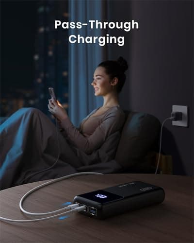INIU Power Bank, 25000mAh 100W USB C Laptop Portable Charger, PD QC Fast Charging 3-Output Battery Pack, Travel Charger for Laptop MacBook iPad Tablet Steam Deck iPhone 17 16 15 14 Pro Samsung S25 etc 8