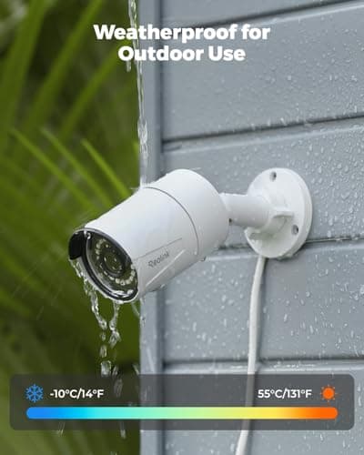 REOLINK 5MP PoE Security Camera, Outdoor Indoor Surveillance for home, Person/Vehicle/Pet Detection, Time-Lapse, 100ft IR Night Vision, Work with Smart Home, support 512GB SD Card, RLC-510A(Pack of 2) 7