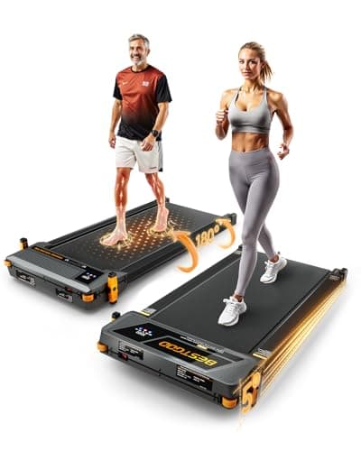 Walking Pad Treadmill, BestGod Incline Under Desk Treadmill 330lbs Capacity, 2.5HP Portable Treadmills for Home, Compact Treadmills Mini Walking Pad, Running Machine with Remote Control